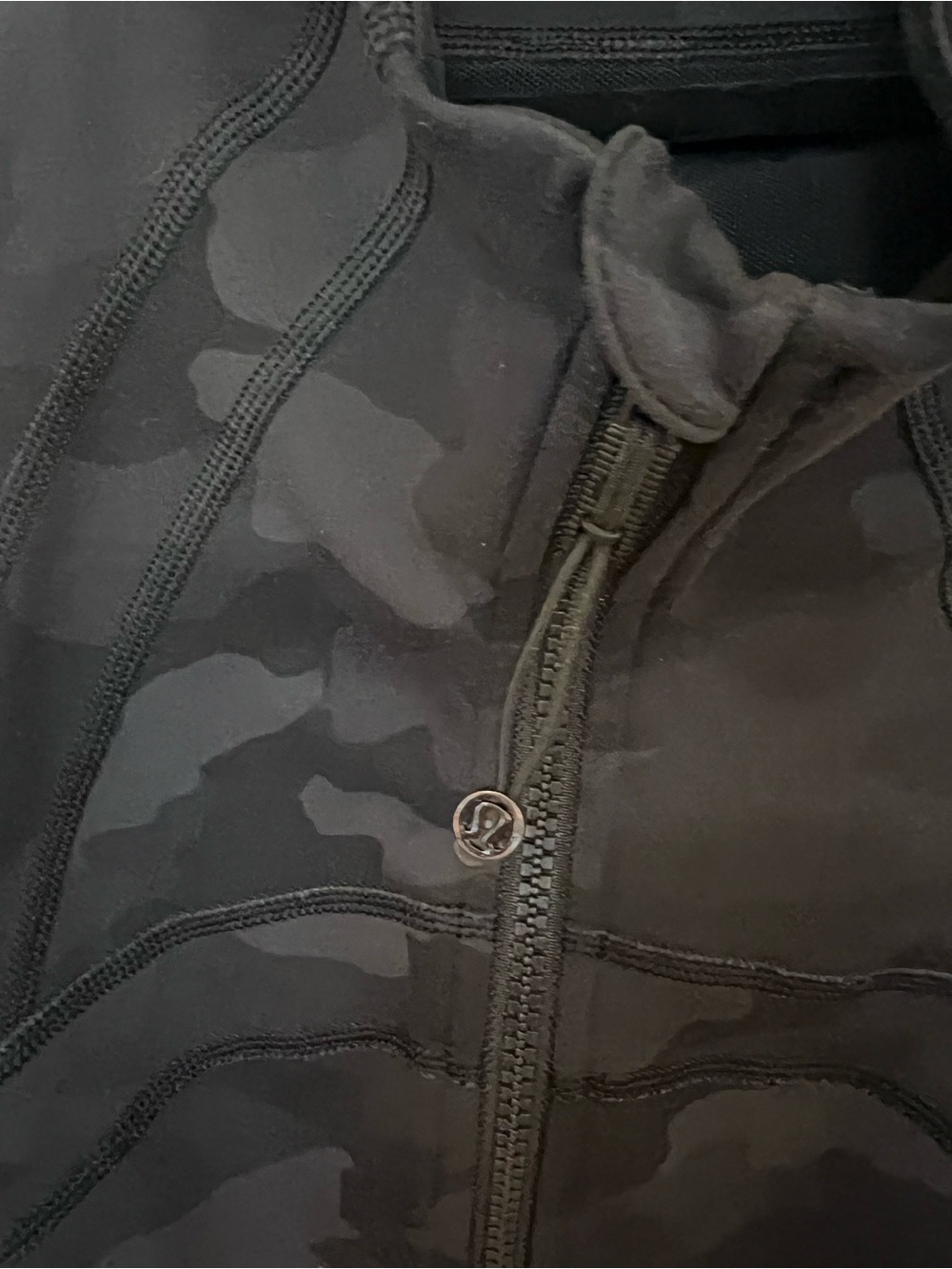 Lululemon Women's Black Camo Zip-Up Define Jacket - Size 6 - Picture 2 of 3